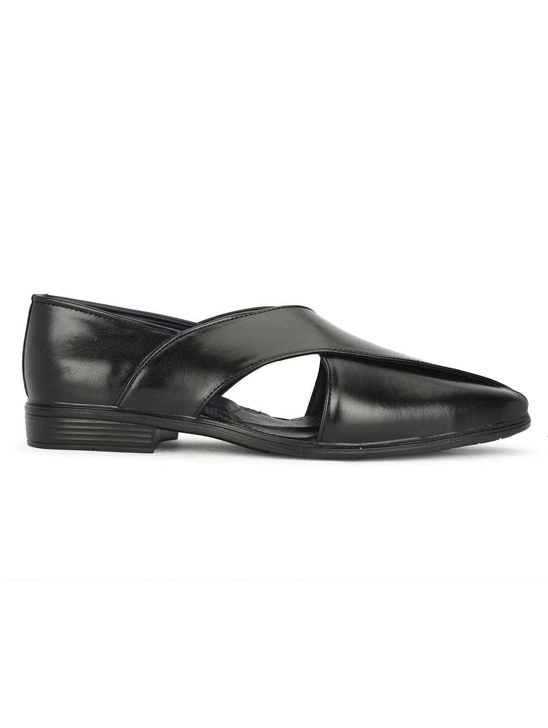 men black slip on sandal - 22489407 -  Standard Image - 3