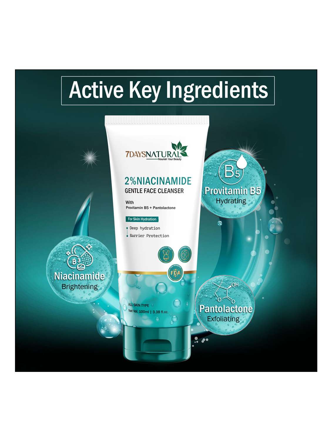 niacinamide face wash - 22489418 -  Standard Image - 3
