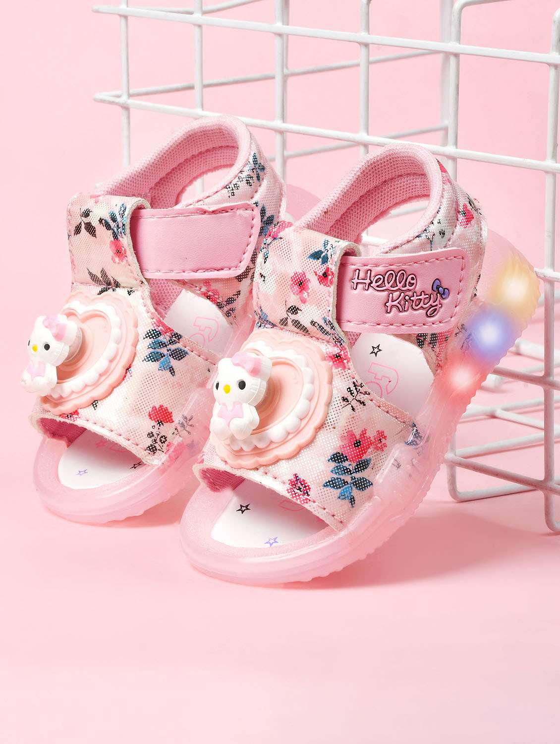 kids pink synthetic floater