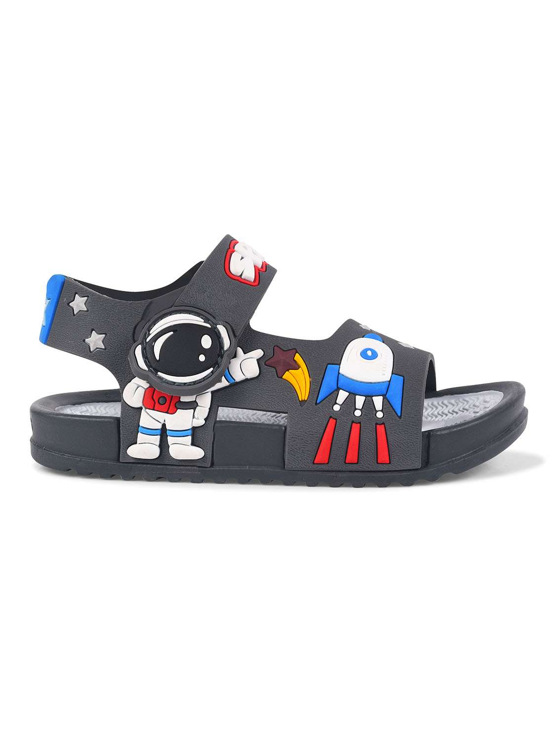 kids grey synthetic floater - 22489559 -  Standard Image - 3