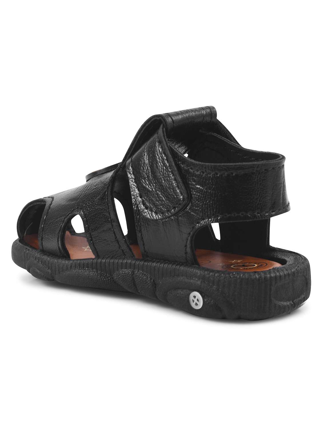 Kids Black Synthetic Floater - 22489568 -  Standard Image - 3