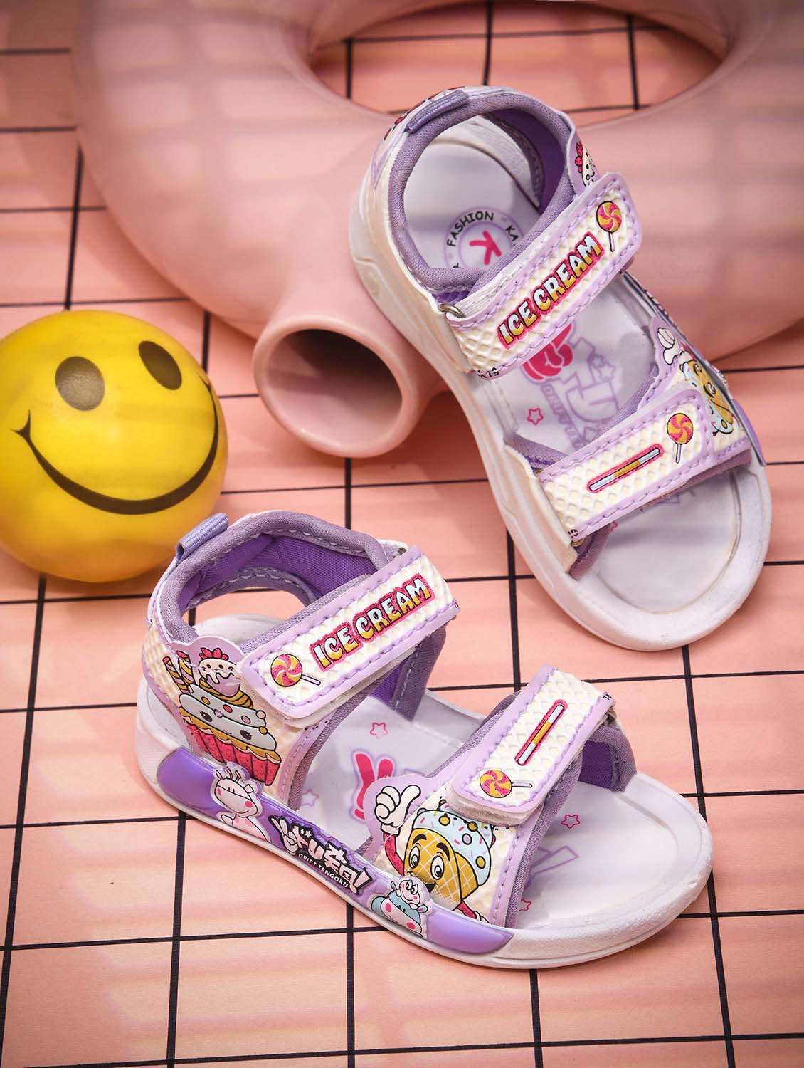 kids purple synthetic floater