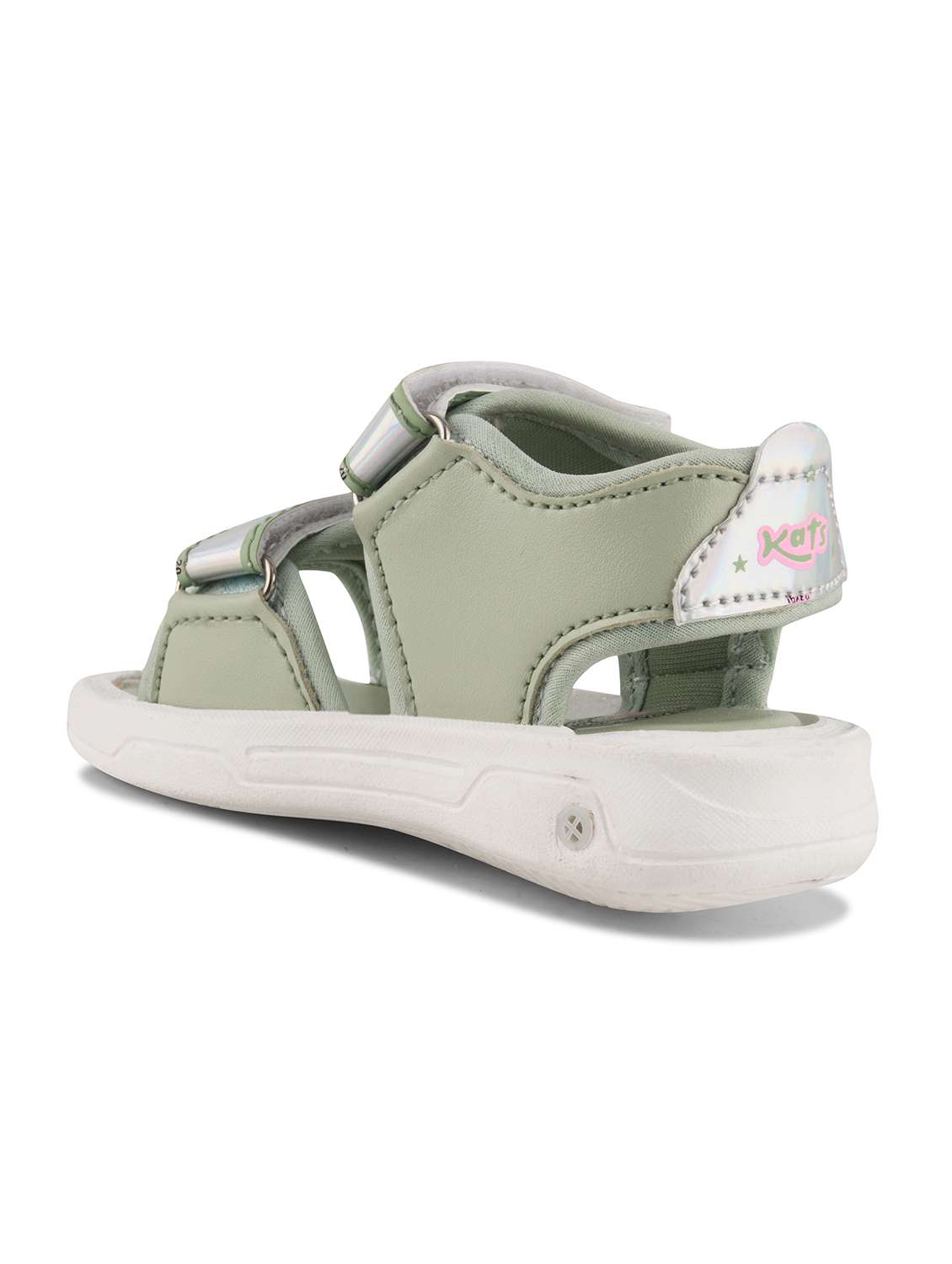 Kids Green Synthetic Floater - 22489605 -  Standard Image - 3
