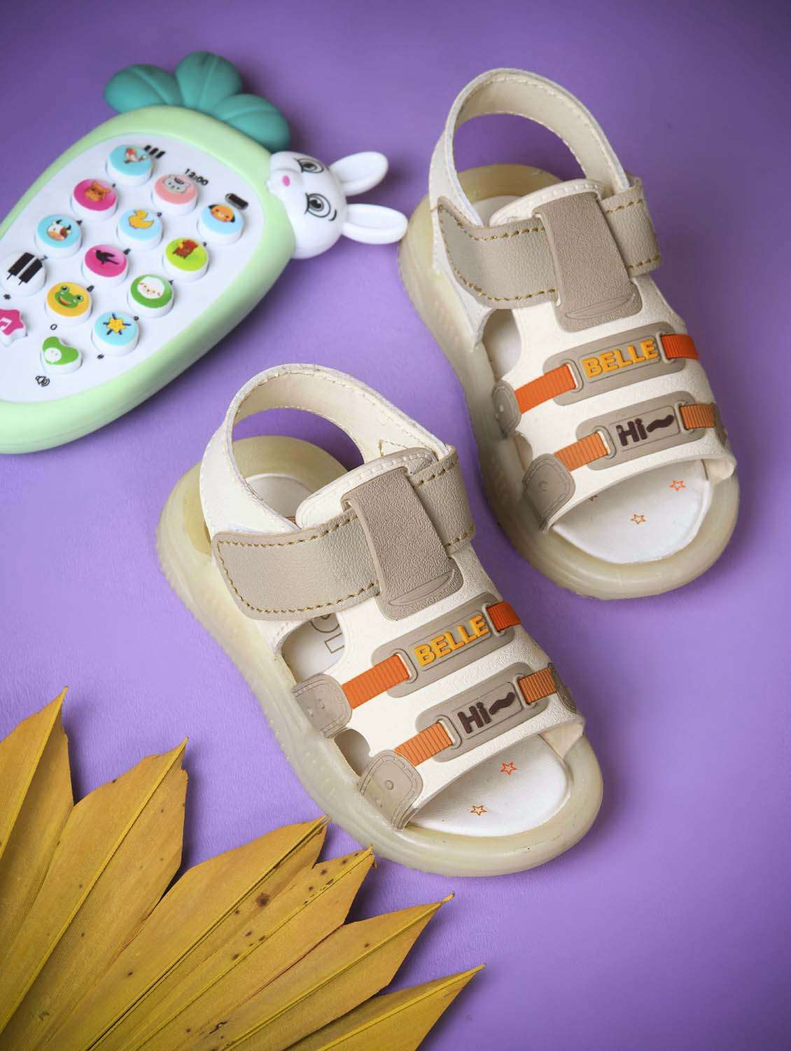kids beige synthetic floater