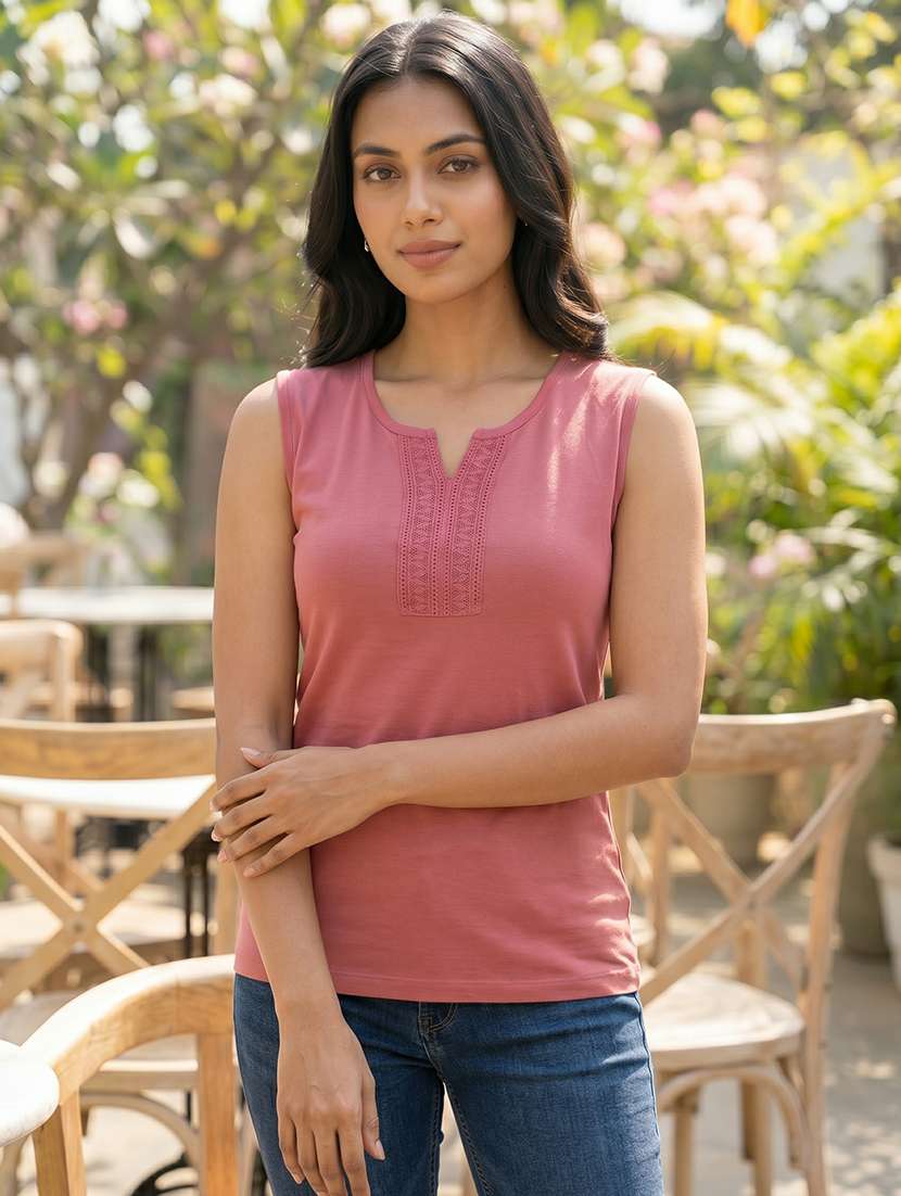 women peach hosiery regular top