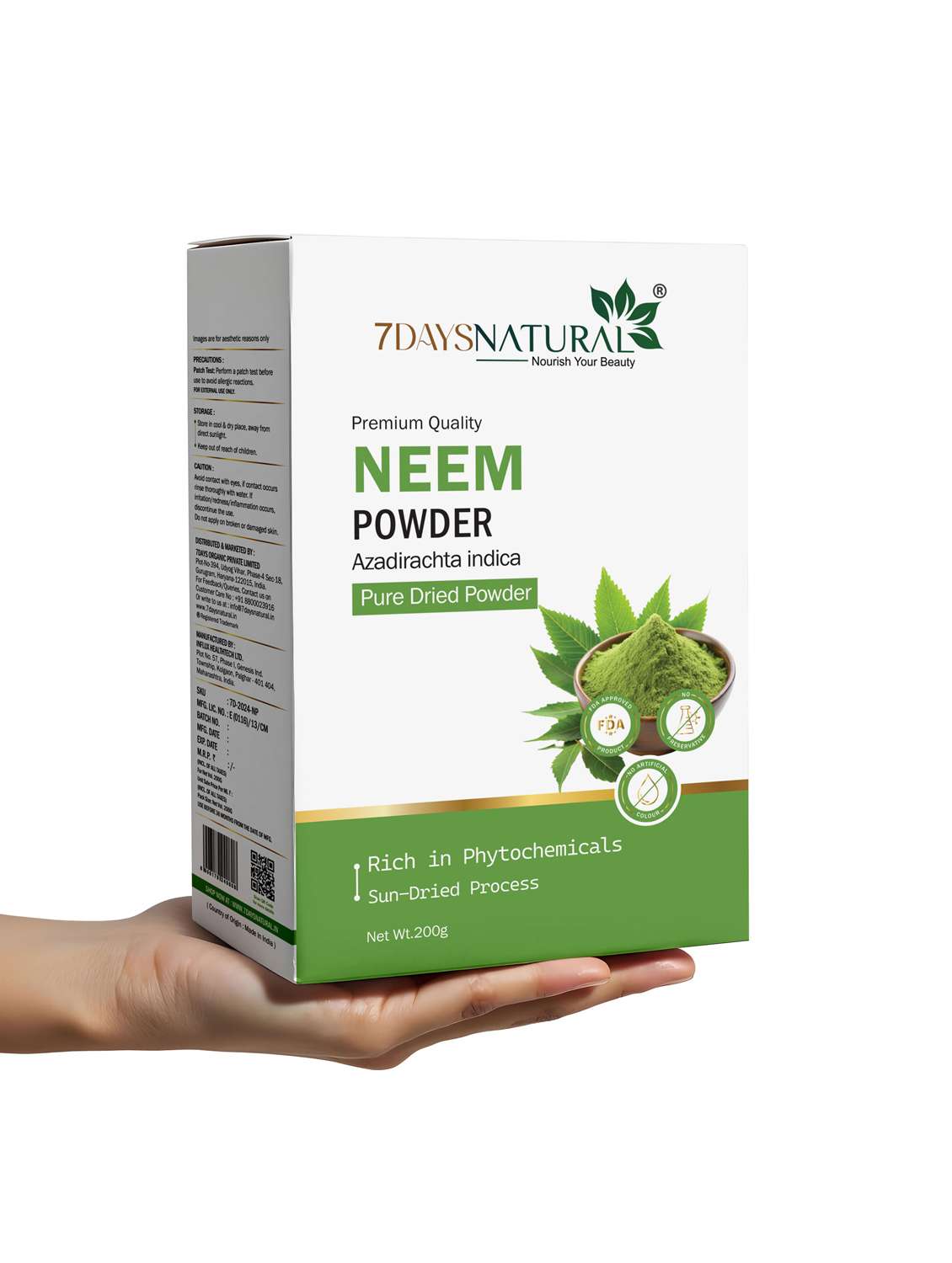 7daysnatural premium quality neem powder - pure dried powder