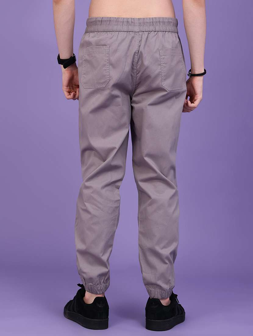 Men Solid Mid Rise Regular Fit Jogger - 22490262 -  Standard Image - 3