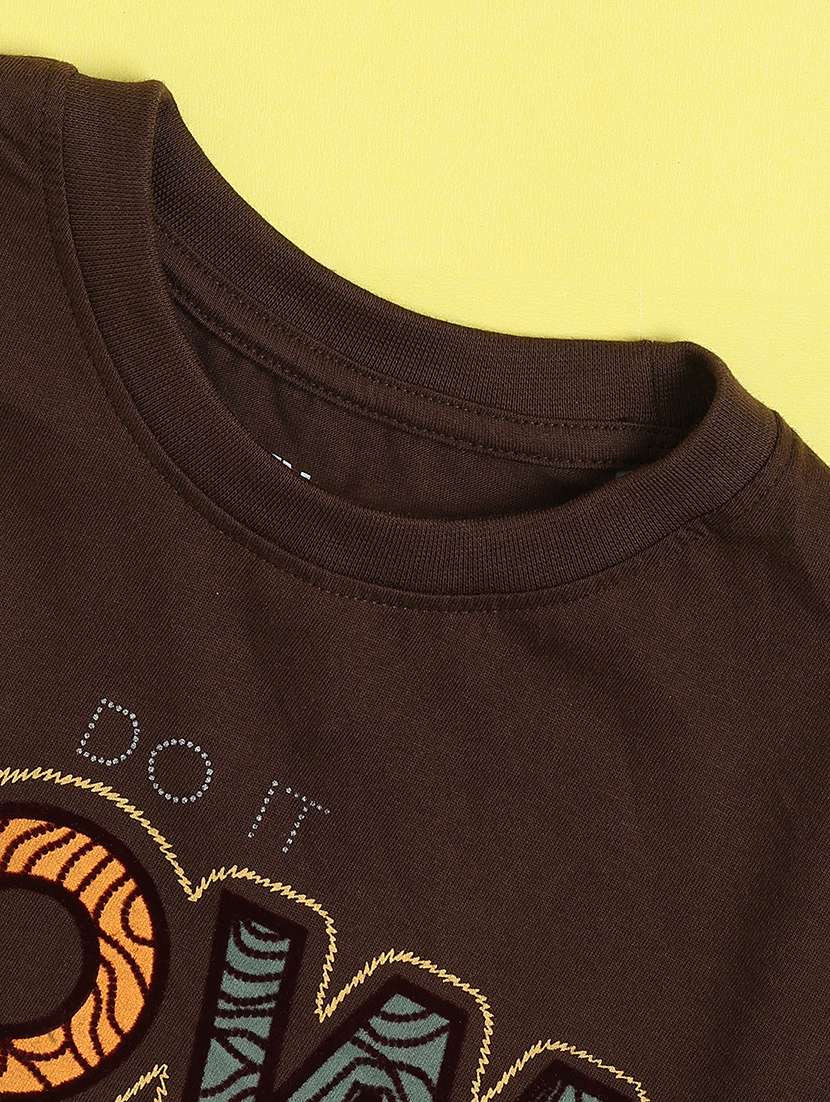 boys printed short sleeves regular fit t-shirt - 22490577 -  Standard Image - 3