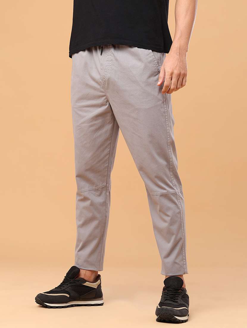 Men Solid Mid Rise Regular Fit Track Pant - 22490860 -  Standard Image - 3