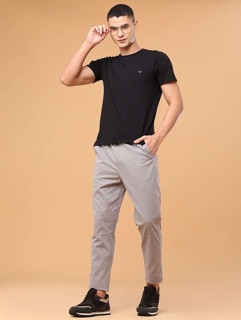 Men Solid Mid Rise Regular Fit Track Pant - 22490860 -  Standard Image - 5