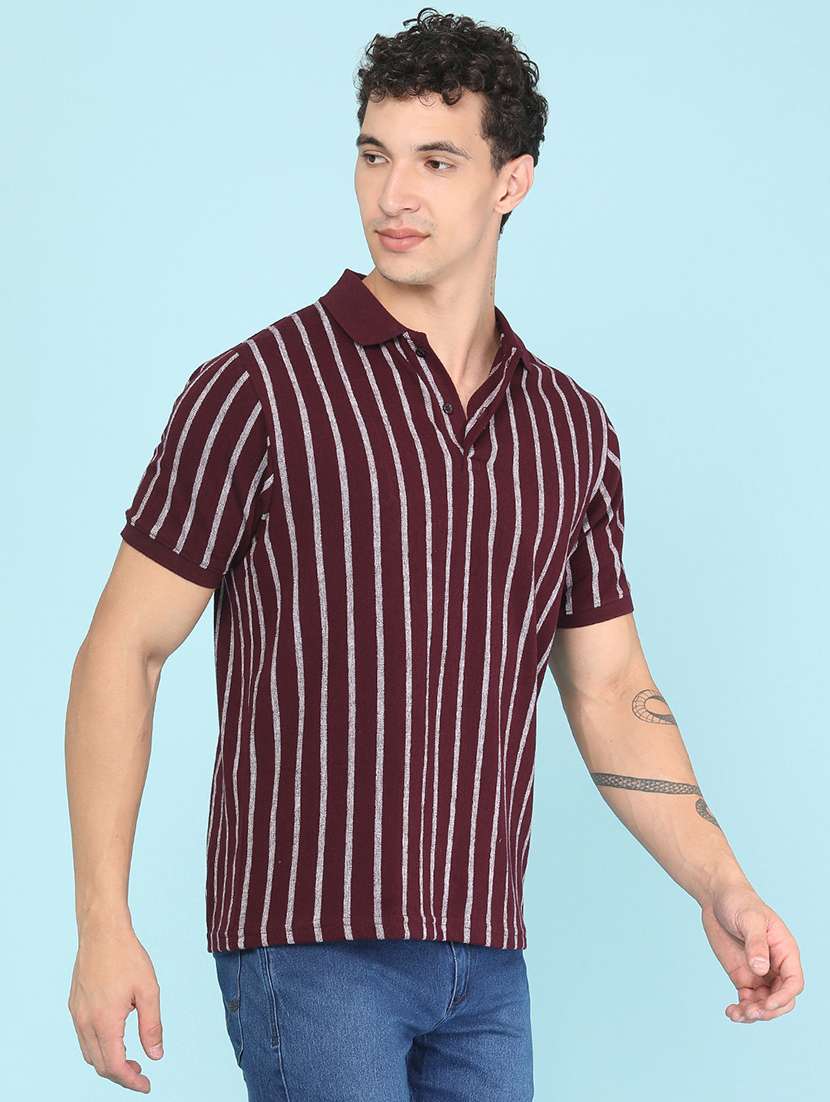 Men Printed Short Sleeves Polo T-shirt - 22491027 -  Standard Image - 3