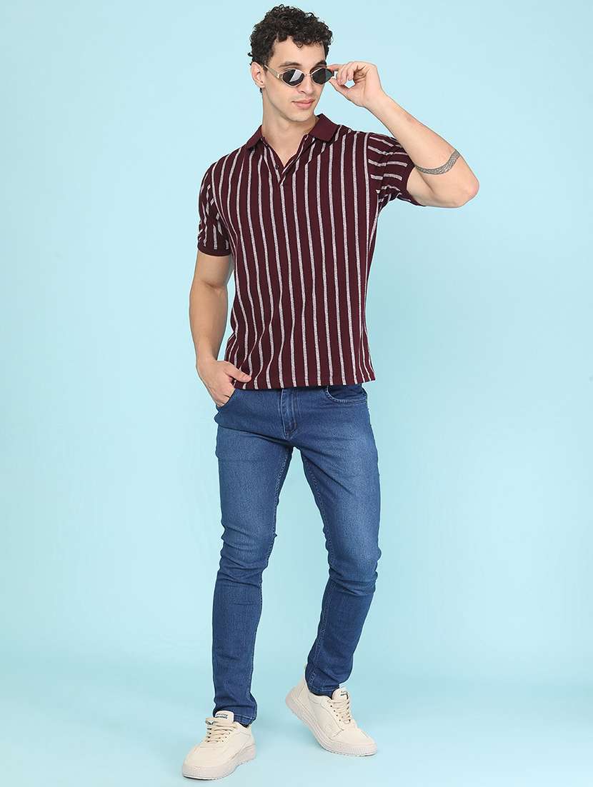 Men Printed Short Sleeves Polo T-shirt - 22491027 -  Standard Image - 5