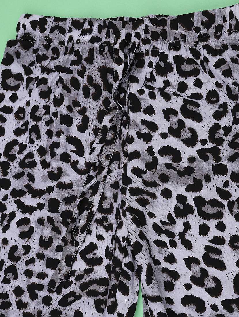 girls printed mid rise regular fit jogger - 22491152 -  Standard Image - 3