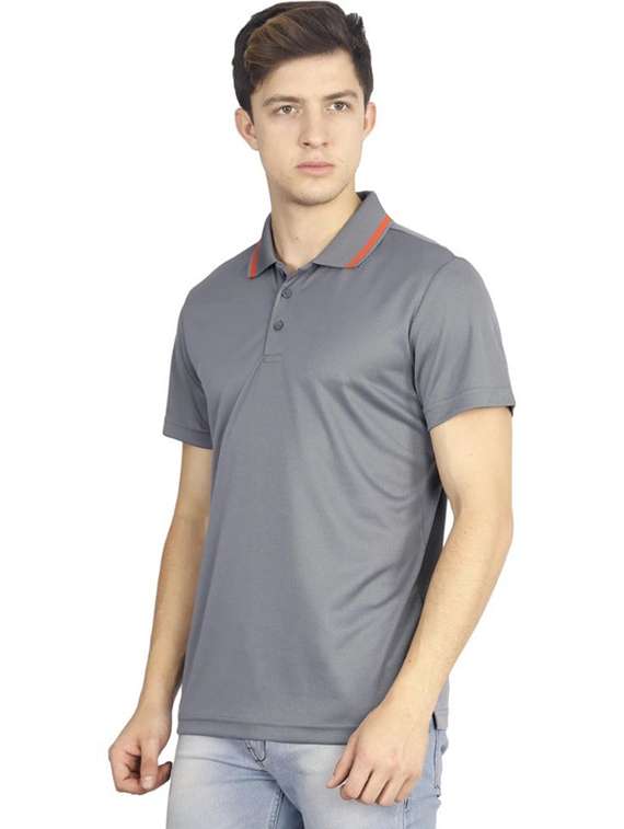 men solid short sleeve regular fit polo t-shirt - 22491404 -  Standard Image - 3