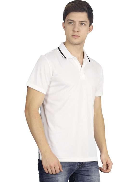 men solid short sleeve regular fit polo t-shirt - 22491407 -  Standard Image - 3
