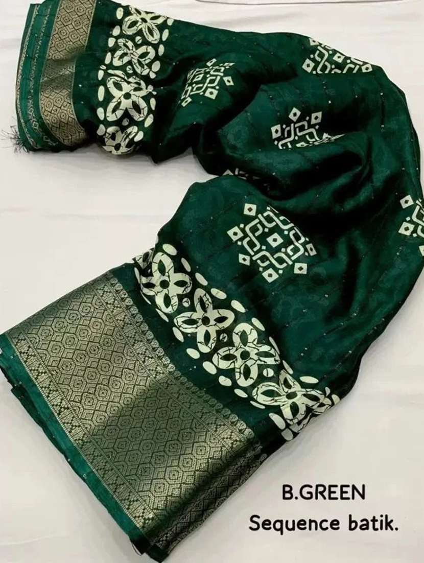 women printed casual wear saree with blouse - 22491505 -  Standard Image - 3