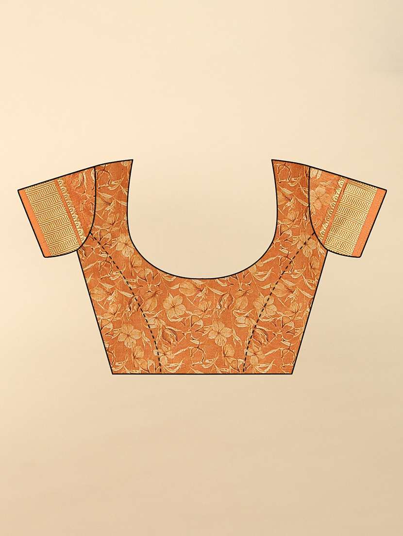 women printed casual wear saree with blouse - 22491538 -  Standard Image - 5