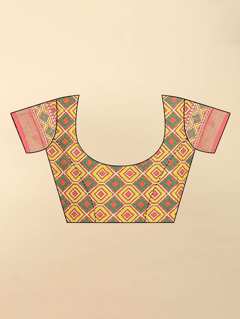 women printed patola saree with blouse - 22491550 -  Standard Image - 5