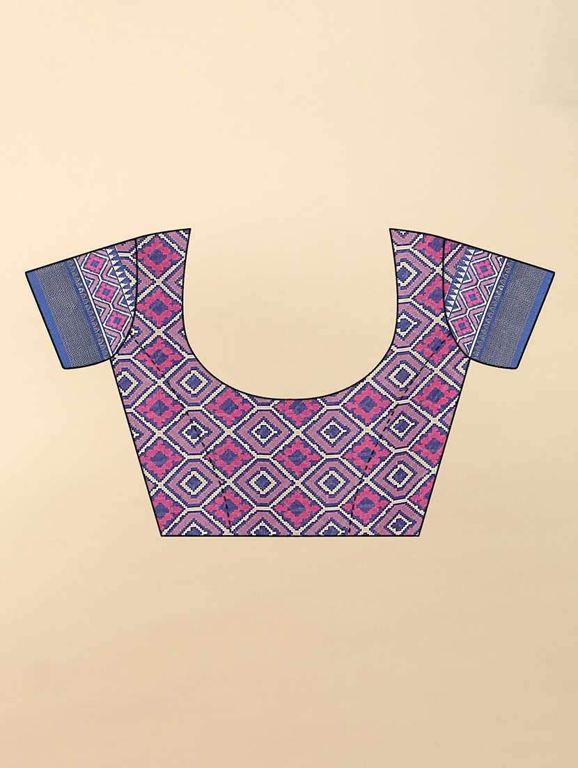 women printed patola saree with blouse - 22491551 -  Standard Image - 5
