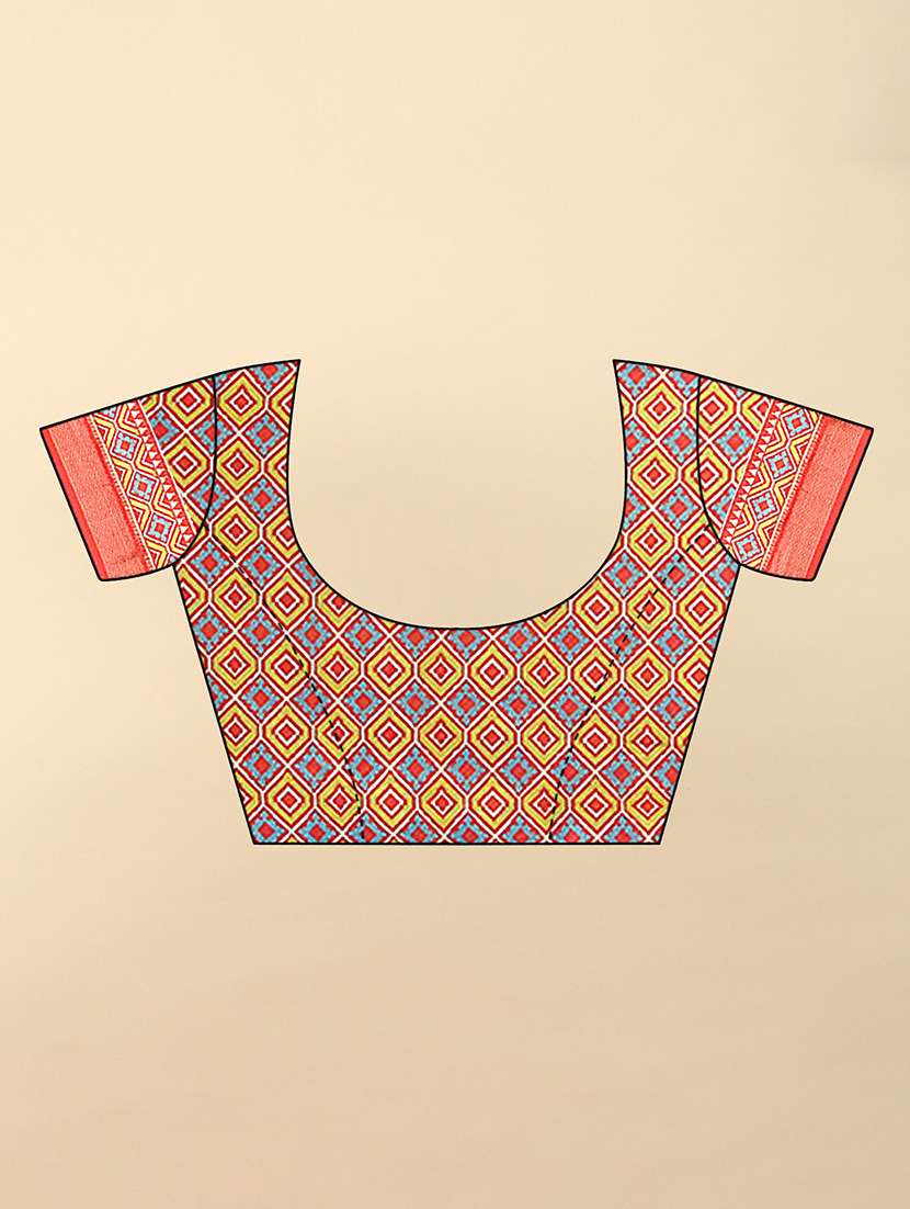 women printed patola saree with blouse - 22491552 -  Standard Image - 5