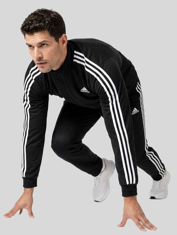 men side striped long sleeve full length track suit - 22491800 -  Standard Image - 3