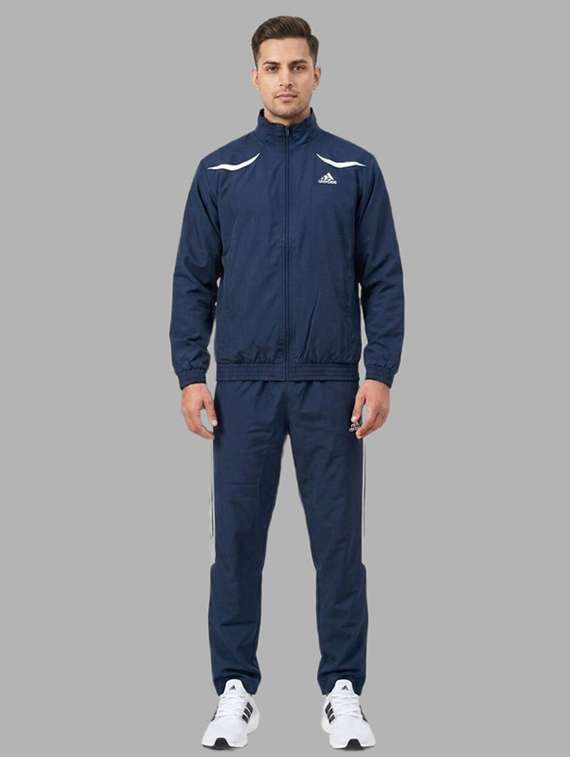 men side striped long sleeve full length track suit