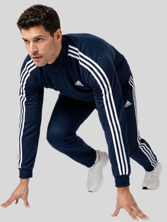 men side striped long sleeve full length track suit - 22491827 -  Standard Image - 3