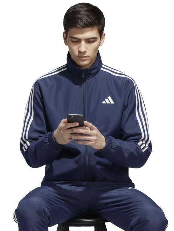 men side striped long sleeve full length track suit - 22491834 -  Standard Image - 3