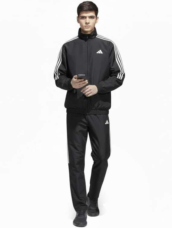 men side striped long sleeve full length track suit