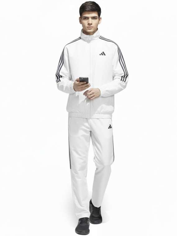 men side striped long sleeve full length track suit