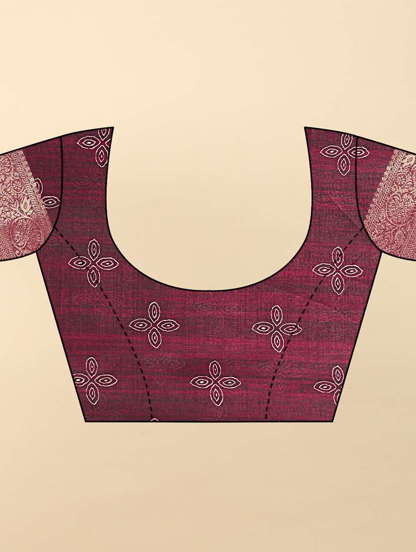 women printed casual wear saree with blouse - 22491942 -  Standard Image - 5