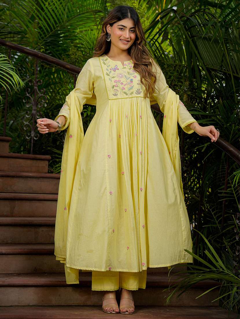 women embroidered long sleeve kurta pant with dupatta set - 22494841 -  Standard Image - 3