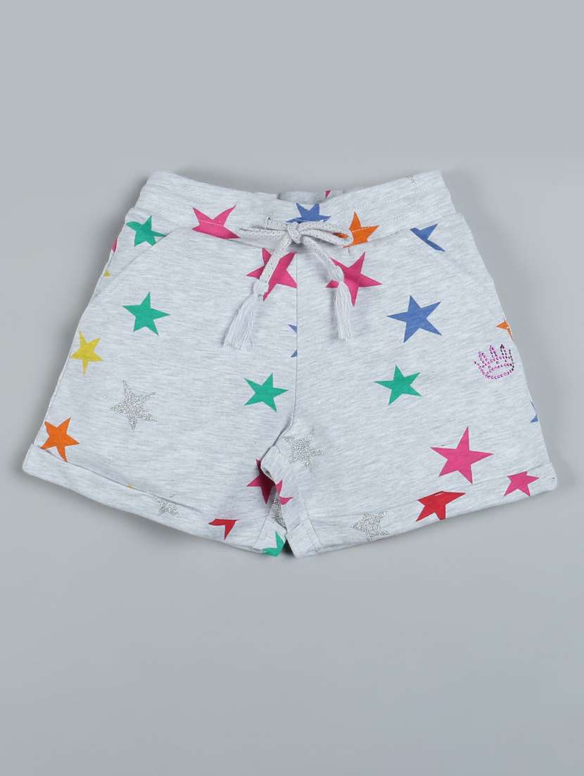 girls multi colored cotton shorts sets twin sets & jump suit - 22495029 -  Standard Image - 3