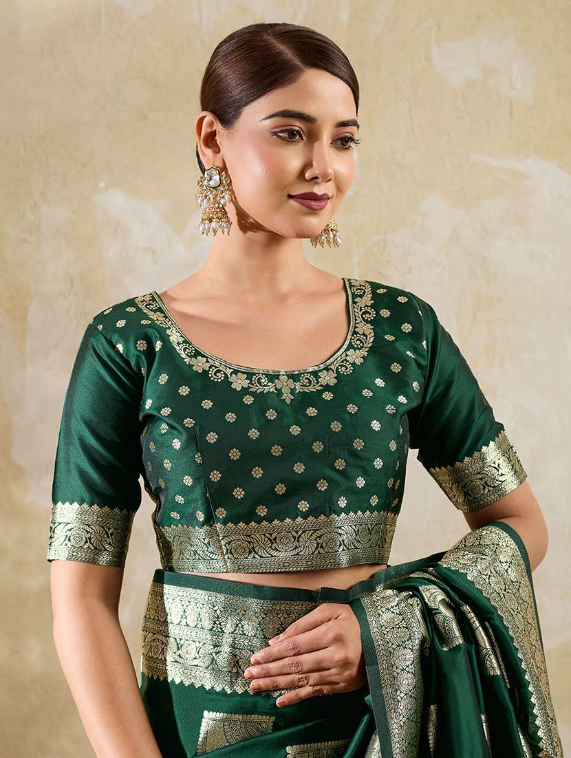 women self design banarasi saree with blouse - 22495265 -  Standard Image - 5