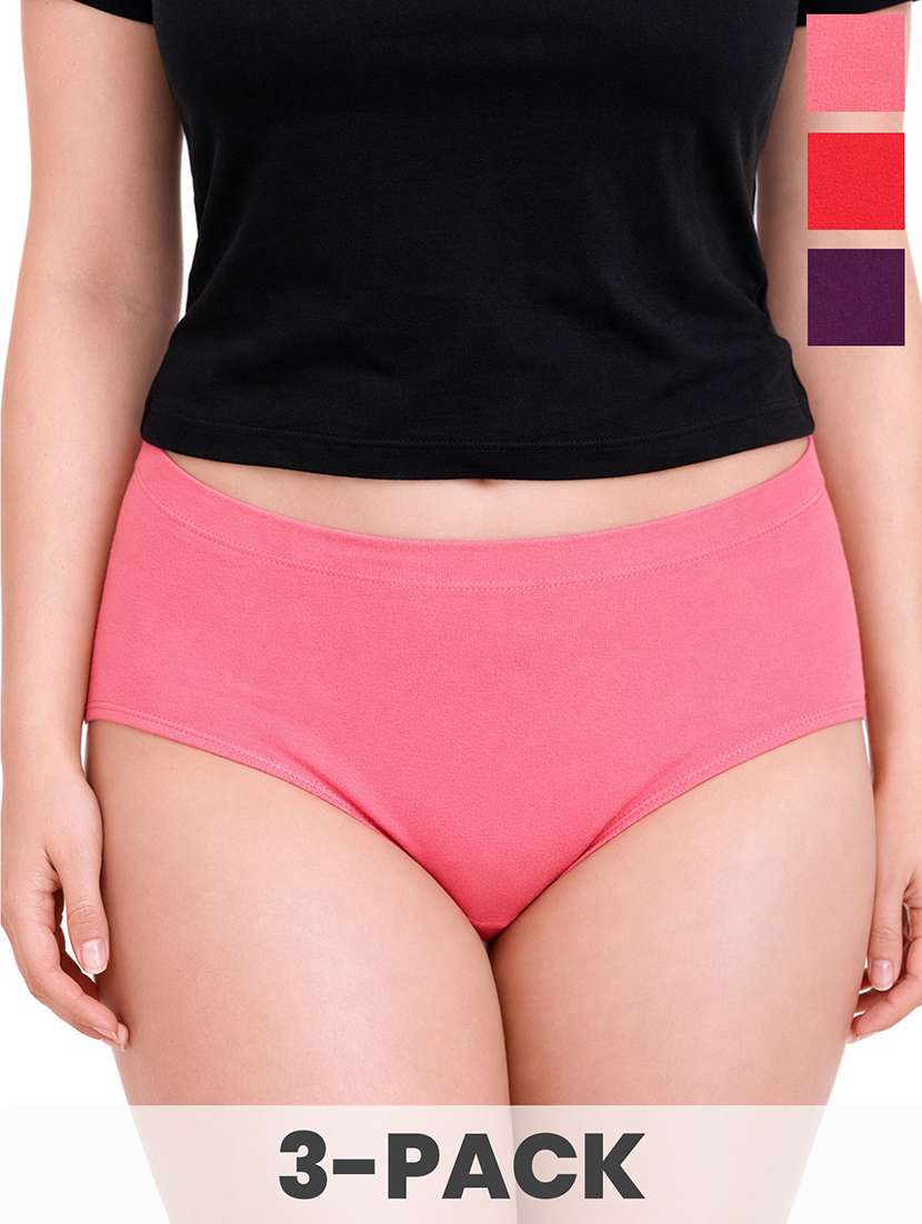women multi pack of 3 hipster panty