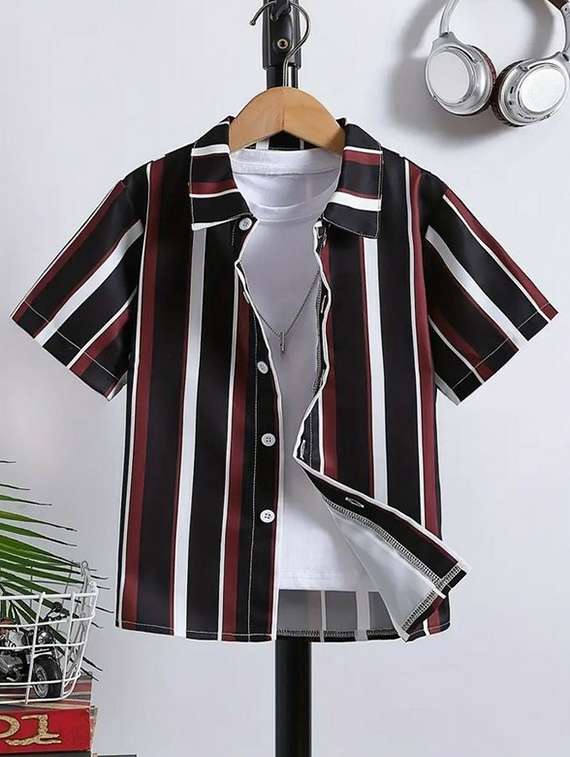 boys pack of 2 printed short sleeves shirt - 22495394 -  Standard Image - 3