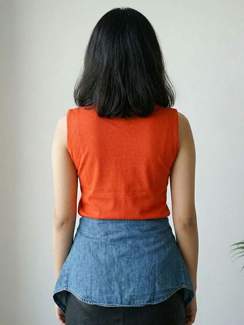 women orange hosiery regular t-shirt - 22495870 -  Standard Image - 3