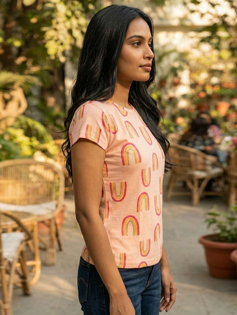 girls cotton blend regular t-shirt - 22495872 -  Standard Image - 3