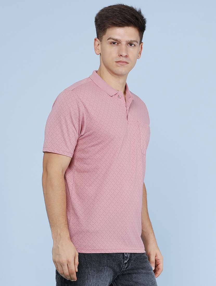 Men Printed Short Sleeves Polo T-shirt - 22496441 -  Standard Image - 3