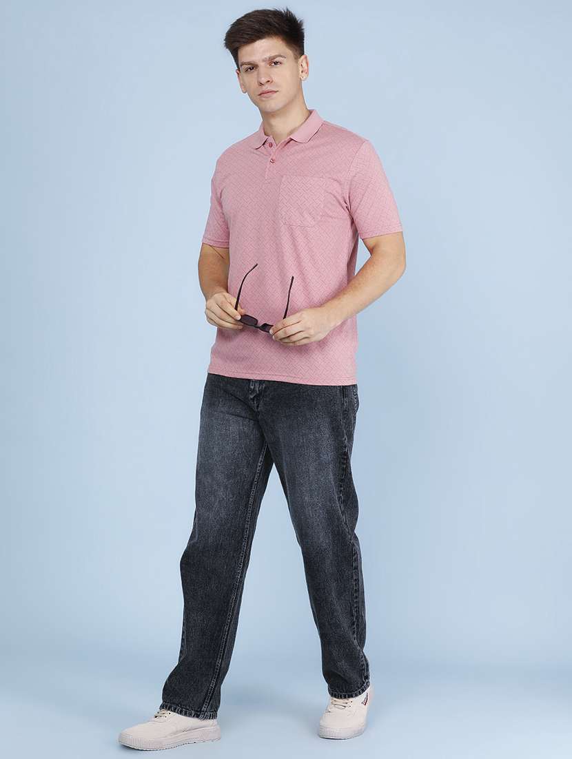 Men Printed Short Sleeves Polo T-shirt - 22496441 -  Standard Image - 5