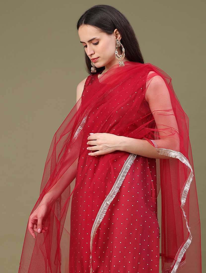 Women Printed Sleeveless Kurta Pant With Dupatta Set - 22496668 -  Standard Image - 5