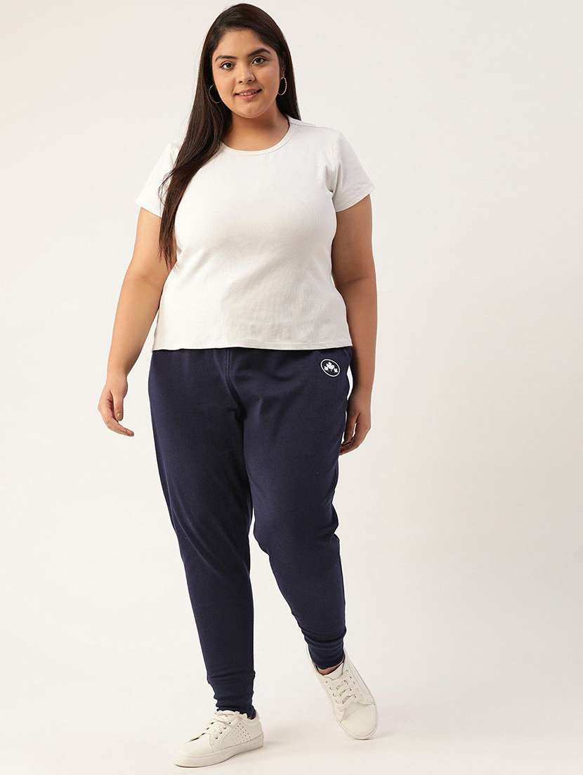 women solid mid rise jogger pant - 22496712 -  Standard Image - 3