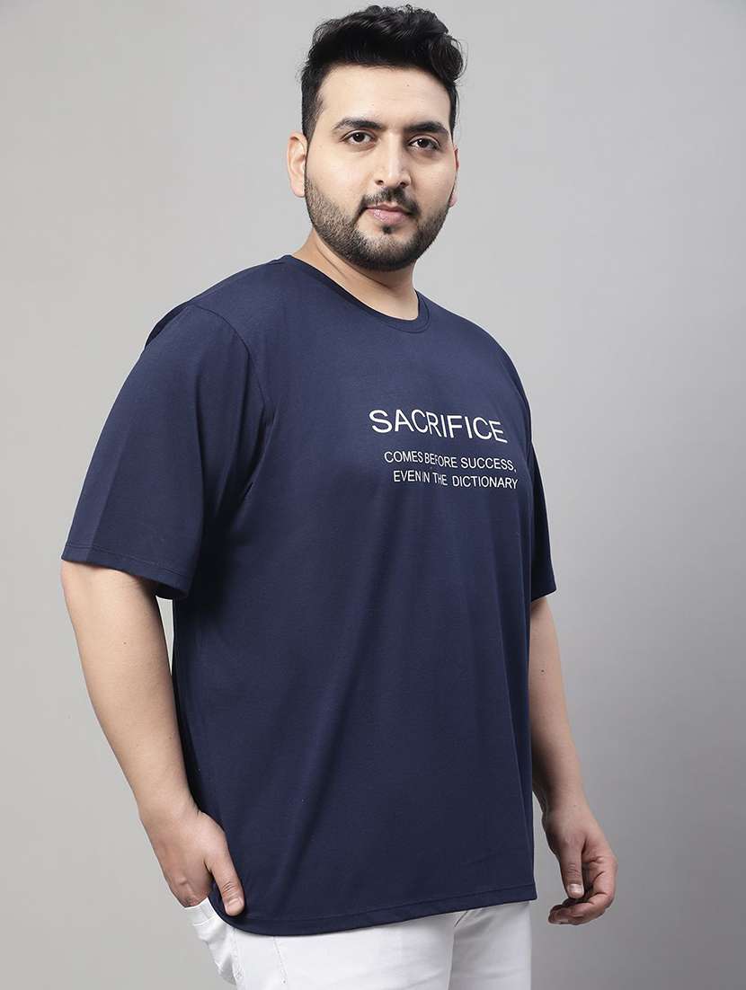 men plus size printed short sleeve regular fit t-shirt - 22497132 -  Standard Image - 3