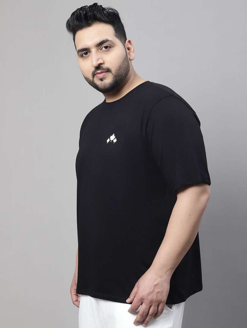men plus size solid short sleeve regular fit t-shirt - 22497167 -  Standard Image - 3