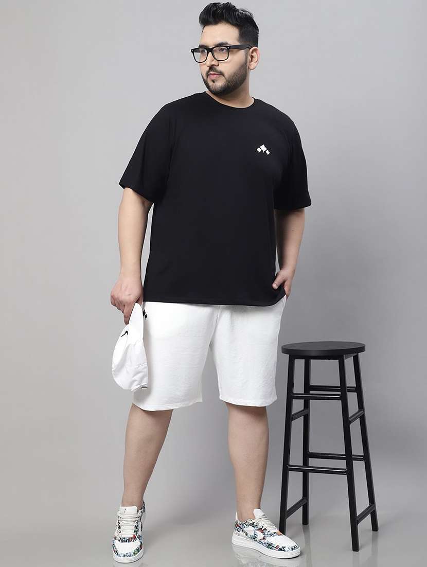 men plus size solid short sleeve regular fit t-shirt - 22497167 -  Standard Image - 5