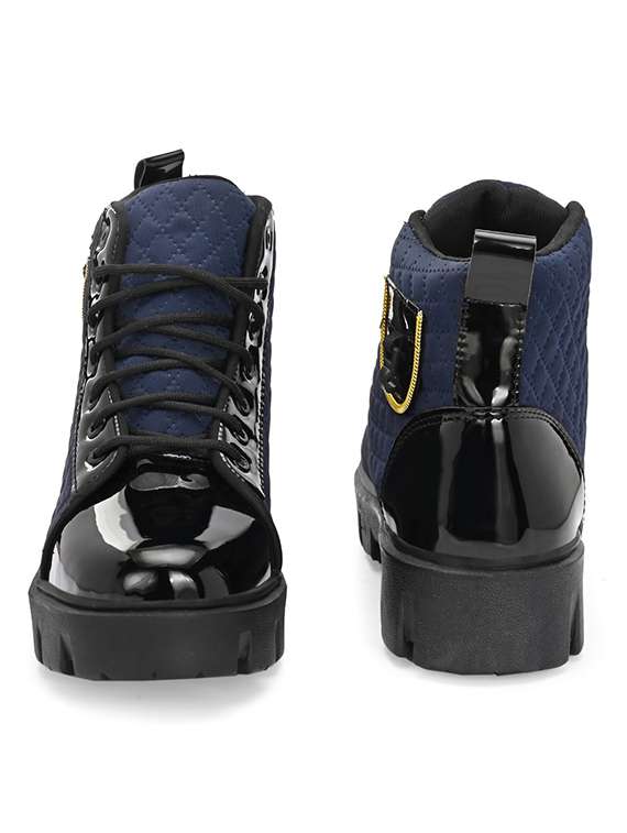 men blue lace up boot - 22497201 -  Standard Image - 3