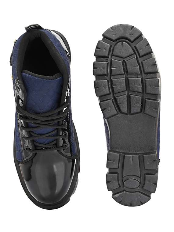 men blue lace up boot - 22497201 -  Standard Image - 5