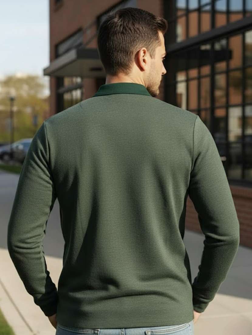 Men Solid Long Sleeve Regular Fit T-shirt - 22497357 -  Standard Image - 3