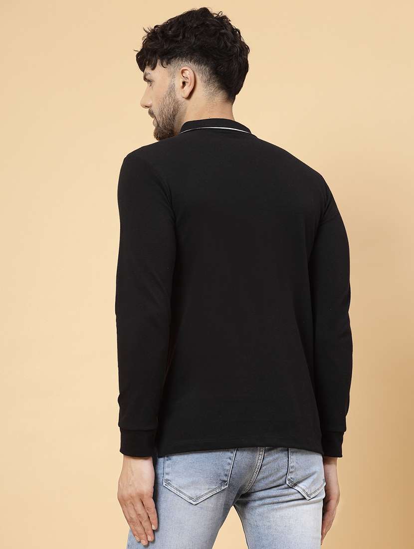 men solid long sleeve regular fit t-shirt - 22497387 -  Standard Image - 3