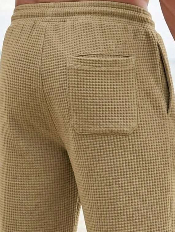men textured mid rise regular fit short - 22497416 -  Standard Image - 3